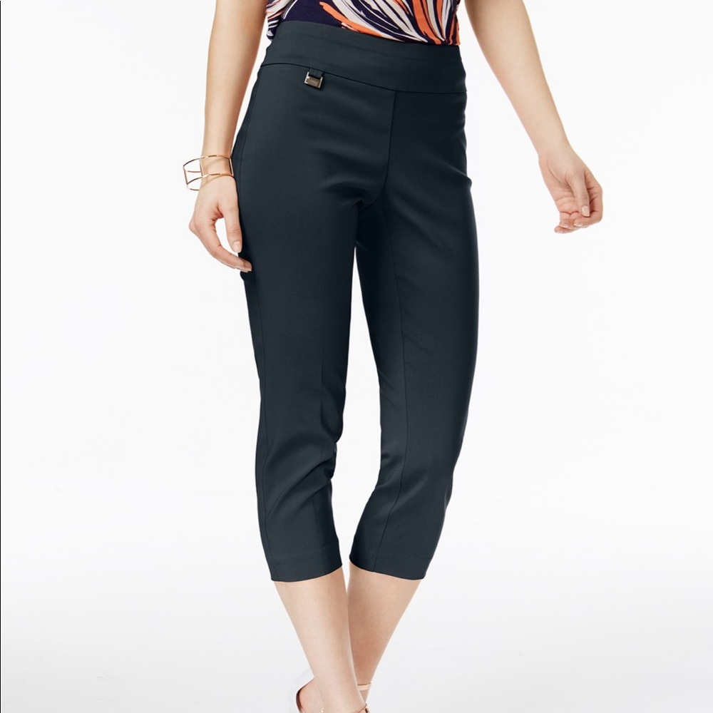 Alfani Capri Tummy Control Size 6 Deep Black